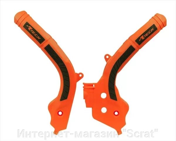 Защита рамы SX125-150/SXF250-450 16-18 # XC-W125-150/EXC/EXCF/XC-W250-500 17-19 черно-оранжевая R-PRTKTMARNR1 от компании Интернет-магазин "Scrat" - фото 1