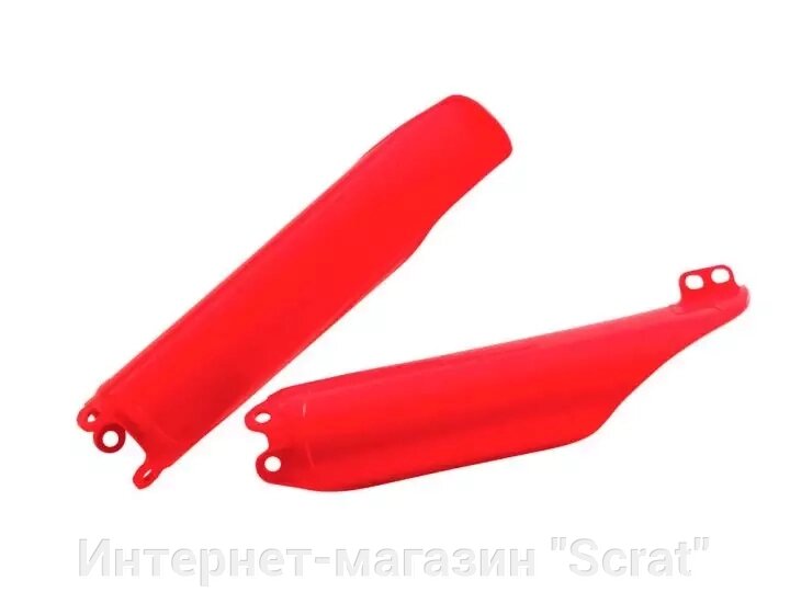 Защита вилки CR125 90-07 # CRF250-450 02-18 # CRF450RX 17-18 # CRF250X 04-19 # CRF450X 05-17 красная от компании Интернет-магазин "Scrat" - фото 1