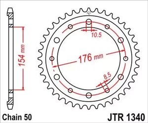 Звезда ведомая JTR1340 44