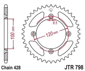 Звезда ведомая JTR798 54