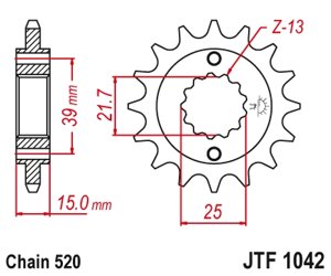 Звезда ведущая JTF1042 14