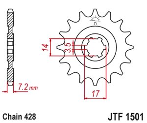 Звезда ведущая JTF1501-12