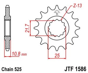 Звезда ведущая JTF1586 15