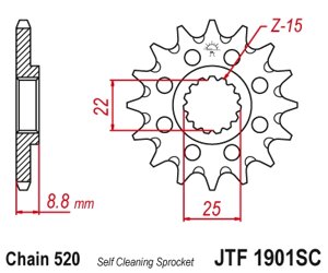 Звезда ведущая JTF1901-15SC