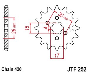 Звезда ведущая JTF252-17