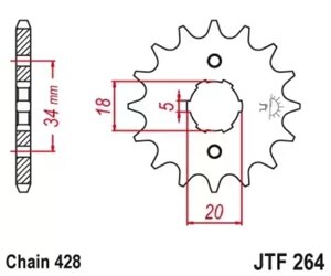 Звезда ведущая JTF264 14