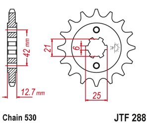 Звезда ведущая JTF288-18