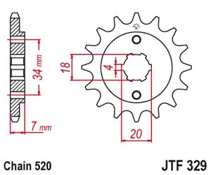 Звезда ведущая JTF329-14