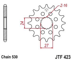 Звезда ведущая JTF423-17