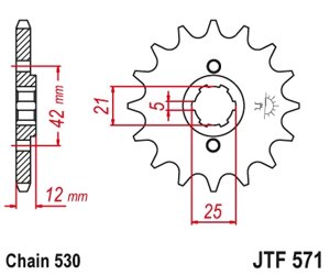 Звезда ведущая JTF571-16