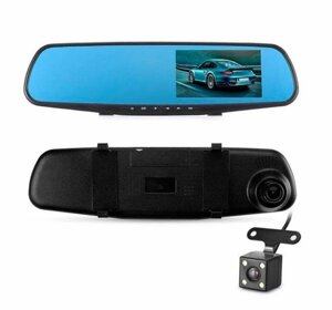 Зеркало-видеорегистратор с 2 камеры Full HD Vehicle Blackbox DVR MS430