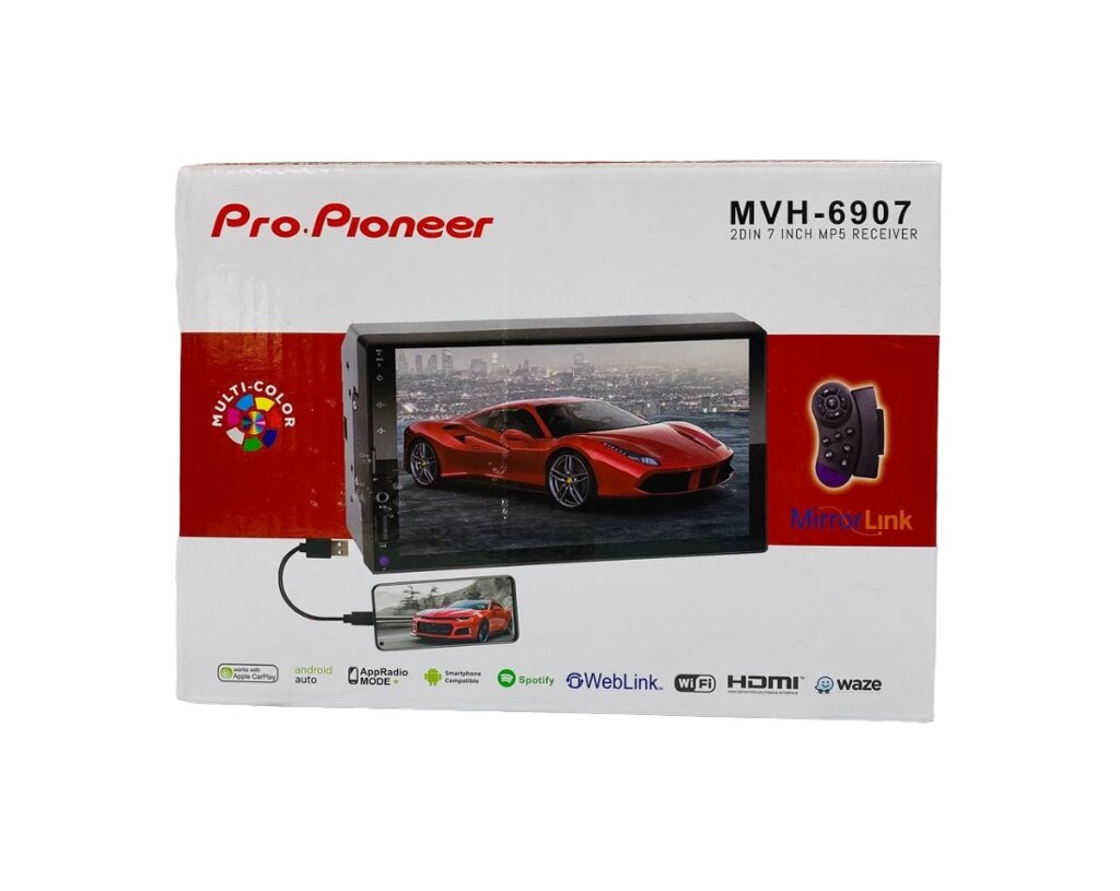 Стерео автомагнитола 2DIN Pro. pioneer MVH6902 ##от компании## БЕРИЗДЕСЬ.РФ - ##фото## 1