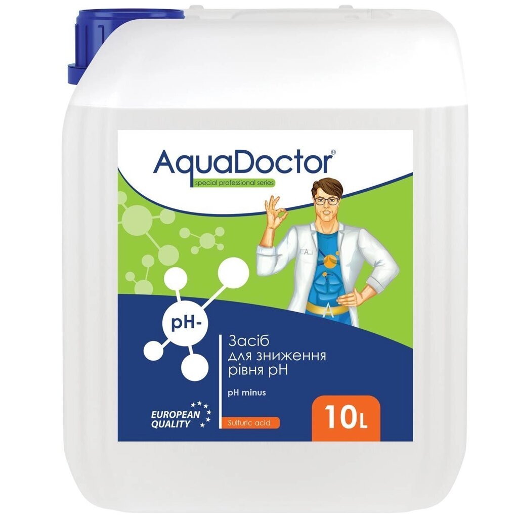 AquaDoctor pH Minus (Серная 35%) 10 л от компании "ТК ВАШ ДОМ" - фото 1