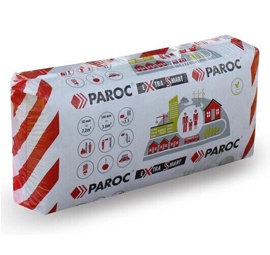 Базальтовый утеплитель Paroc eXtra Smart 1200x600x100 мм 5 шт PAROC 4422709 от компании "ТК ВАШ ДОМ" - фото 1