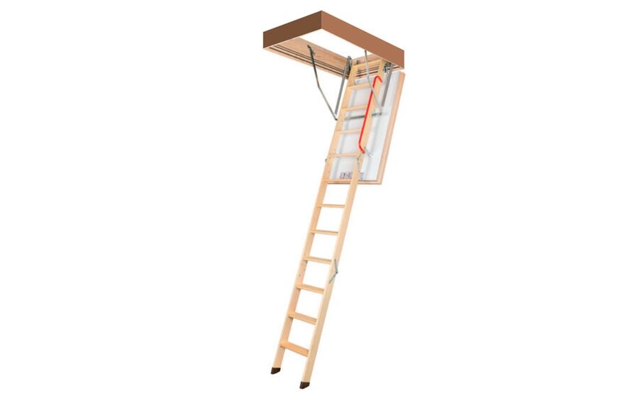 Чердачная лестница FAKRO LWT Thermo, высота 3050 мм, размер люка 600*1300 мм от компании "ТК ВАШ ДОМ" - фото 1
