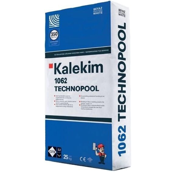 Клей для плитки с гидроизолирующими свойствами Kalekim Technopool 1062 (25 кг.) от компании "ТК ВАШ ДОМ" - фото 1