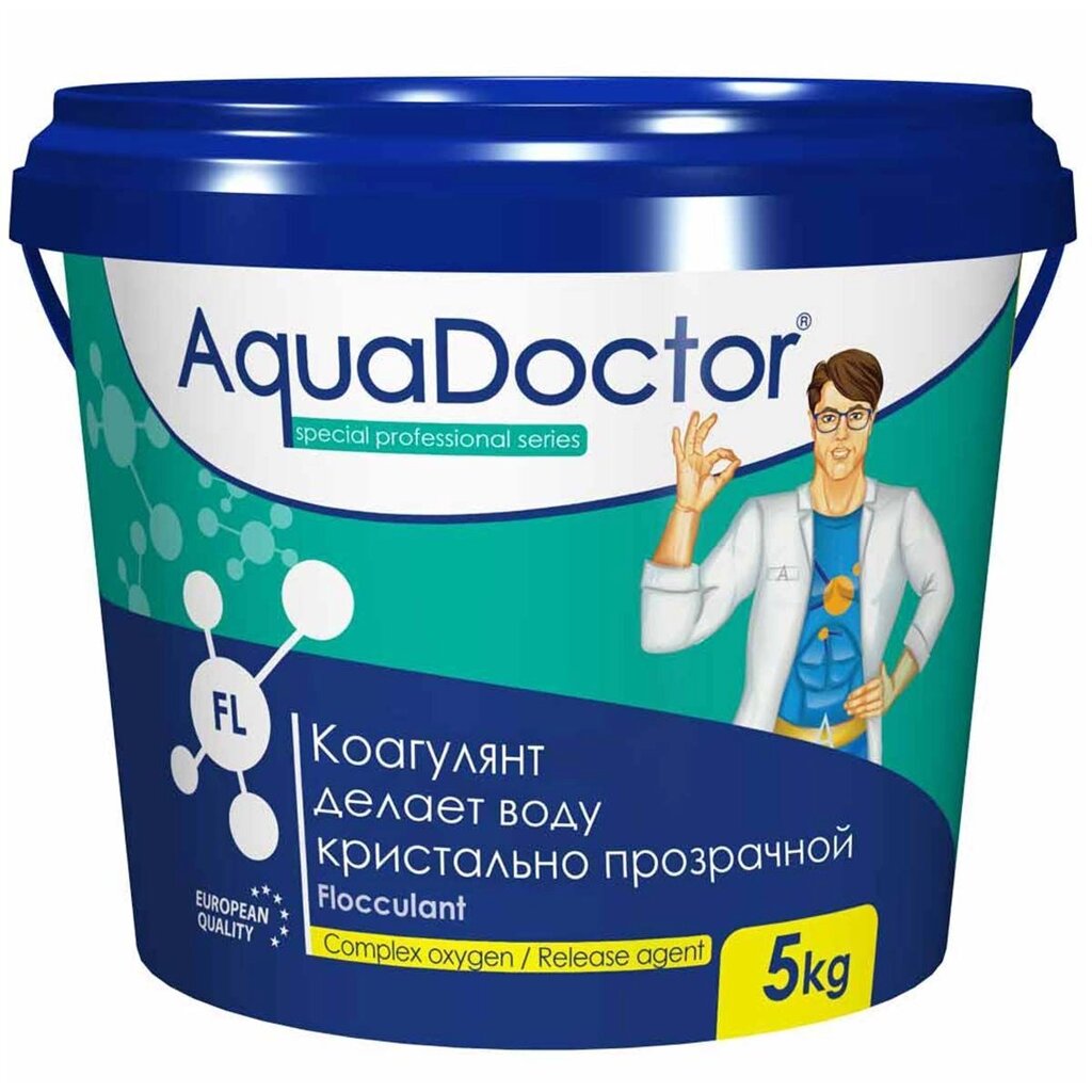 Коагулирующее средство в гранулах AquaDoctor FL 5 кг от компании "ТК ВАШ ДОМ" - фото 1