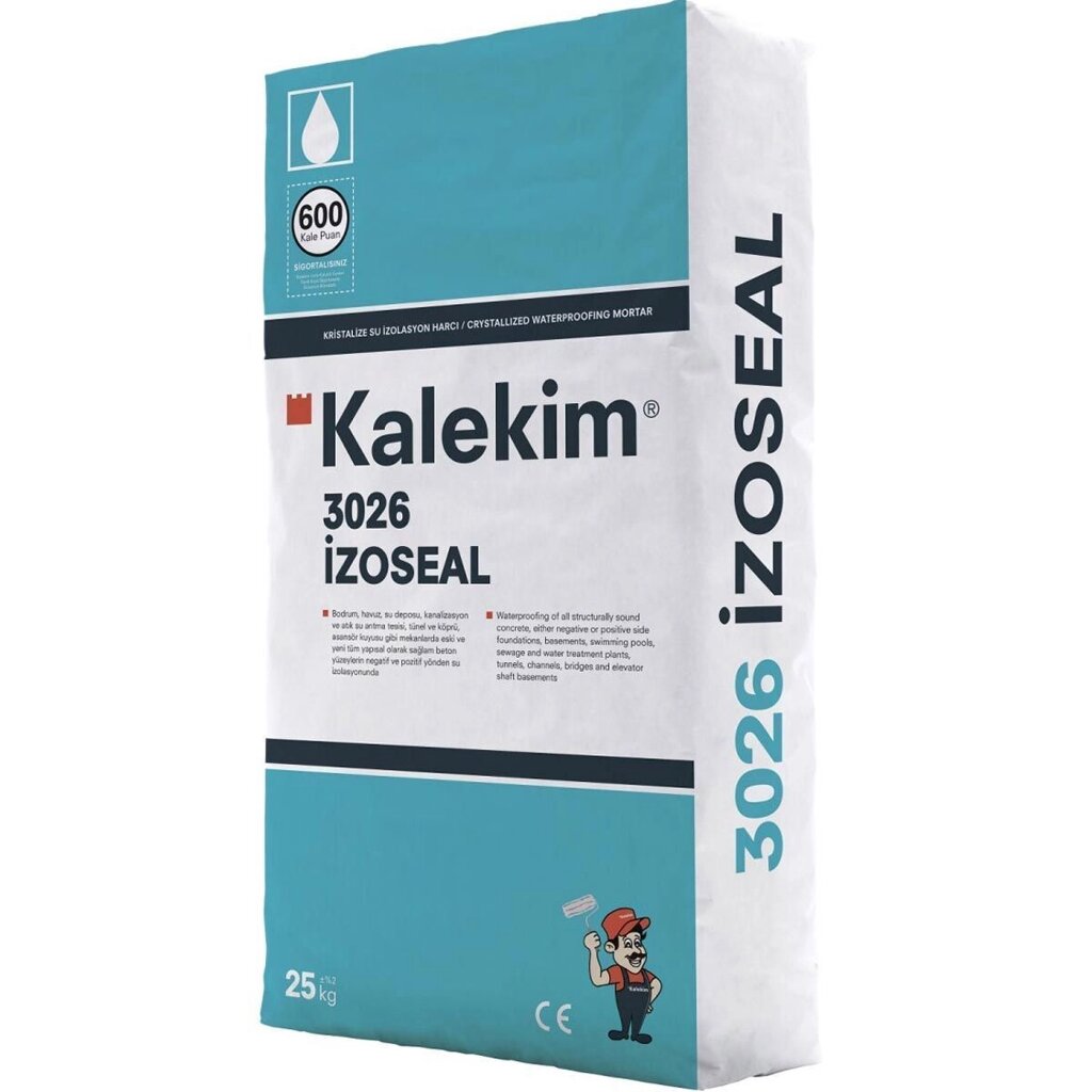 Кристаллический гидроизоляционный материал Kalekim Izoseal 3026 (25 кг) от компании "ТК ВАШ ДОМ" - фото 1