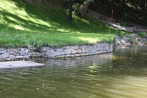 Берегоукрепление габионами