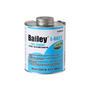 Bailey Клей для труб ПВХ Bailey L-6023 946 мл