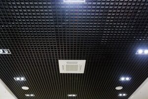 Потолок Грильято 50x50 чёрный