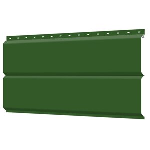 Сайдинг металлический ЕВРО-БРУС под брус RAL6002 Зеленый лист