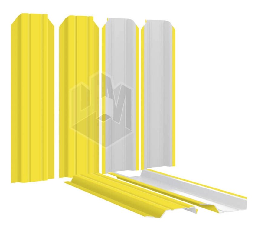 Штакетник для забора Узкий 85мм RAL1018 Желтый высота 1.50 метра от компании "ТК ВАШ ДОМ" - фото 1