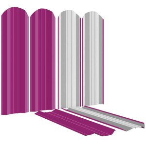Штакетник металлический ЭКО-М 95мм RAL4006 Пурпурный