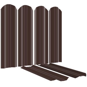 Штакетник металлический ЭКО-М 95мм RAL8017/8017 Коричневый Шоколад 2-х сторонний
