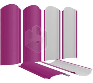 Штакетник металлический Фигурный 110мм RAL4006 Пурпурный