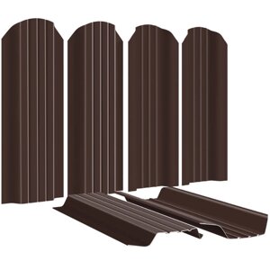 Штакетник металлический Широкий 115мм RAL8017/8017 Шоколад 2-х сторонний