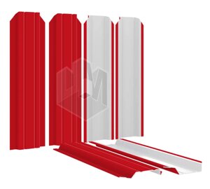 Штакетник металлический Узкий 85мм RAL3020 Красный