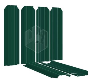 Штакетник металлический Узкий 85мм RAL6005/6005 Зеленый мох 2-х сторонний