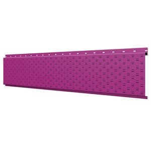 Софит, линеарная потолочно-стеновая панель ПЕРФОРИРОВАННАЯ RAL4006 Пурпурный