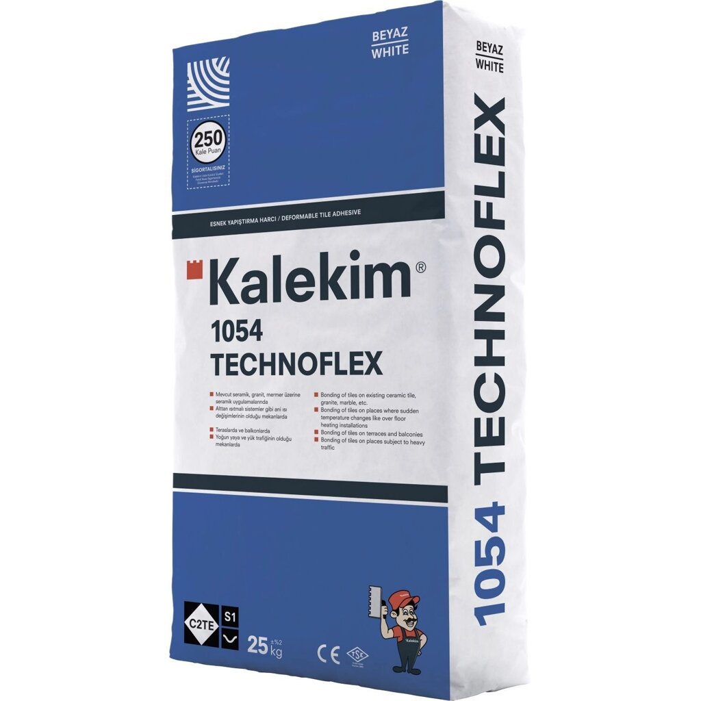 Высокоэластичный клей для плитки Kalekim Technoflex 1054 (25 кг) уцененный от компании "ТК ВАШ ДОМ" - фото 1