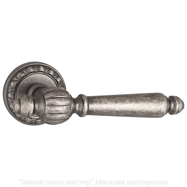Ручка раздельная Punto (Пунто) MADRID MT OS-9 античное серебро от компании "Замки плюс мастер" Магазин мастерская дверных замков. - фото 1