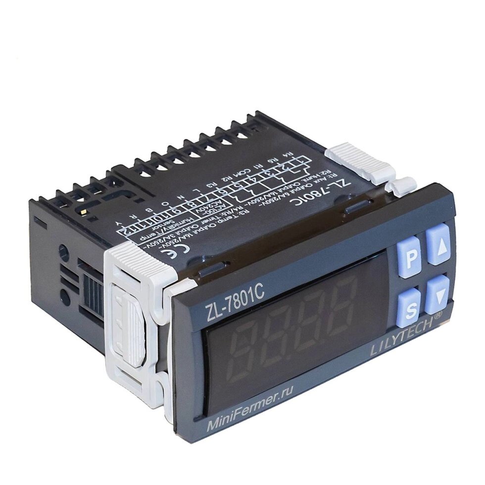 Контроллер LILYTECH ZL-7801C (темп + влажность + 2 таймера) от компании Интернет-магазин "Мадана" - фото 1