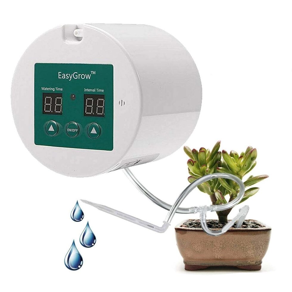 Набор для капельного полива домашних растений с таймером (питание от батареек ААА или 220 вольт) от компании Интернет-магазин "Мадана" - фото 1
