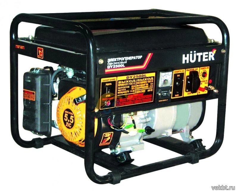 Бензиновый электрогенератор HUTER DY2500L от компании Техника в дом - фото 1