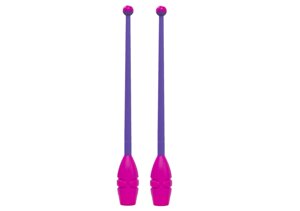 Булавы для художественной гимнастики комбинированные Нужный спорт 45 см фиолетово-розовый