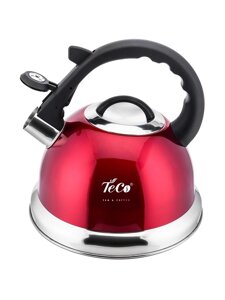 Чайник для плиты TECO TC-115-R красный со свистком 3,0 л