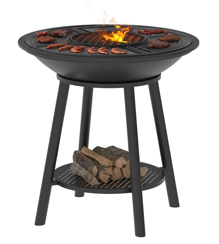 Чугунный Fantastic Grill Везувий Ø700 Престиж (чаша+подставка пристиж+плита Gurman Ø700+крышка) от компании Техника в дом - фото 1