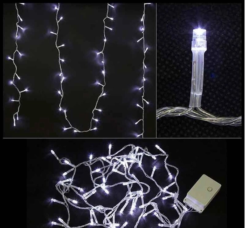 Электрогирлянда Волшебная страна LED60-3-W белая светодиодная от компании Техника в дом - фото 1