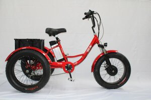 Электровелосипед GreenCamel Трайк-F20 7 скоростей (красный, синий, черный)
