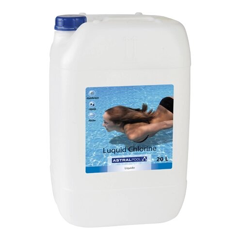 Гипохлорит натрия жидкий для обеззараживания воды бассейнов 25 кг от компании Техника в дом - фото 1