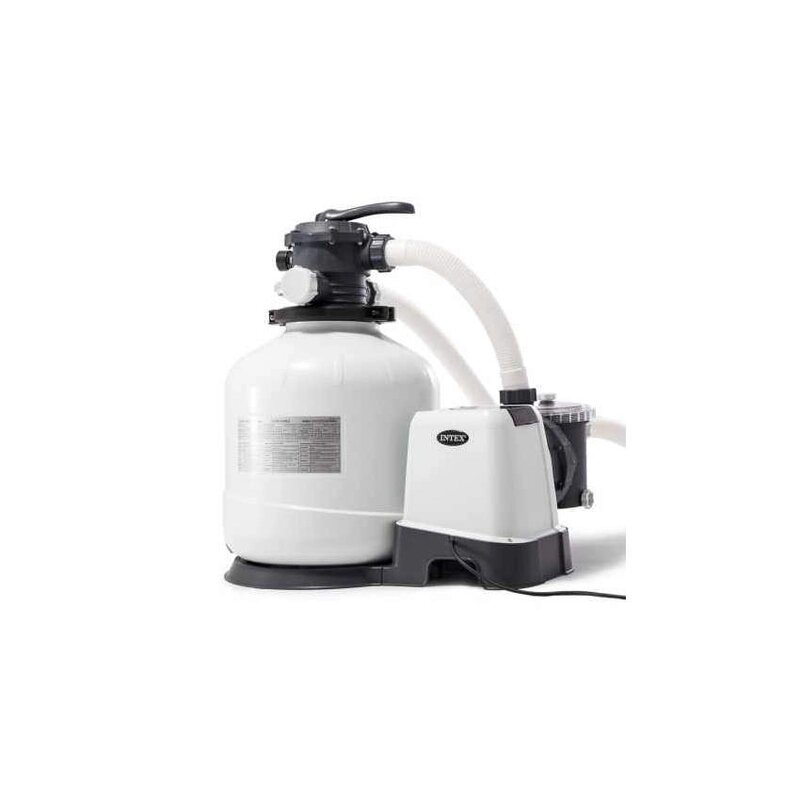 Хлоргенератор (система морской воды) QX2100 с песчаным фильтром-насосом 7,9/6,0 м3/ч резервуар для песка 35 кг от компании Техника в дом - фото 1