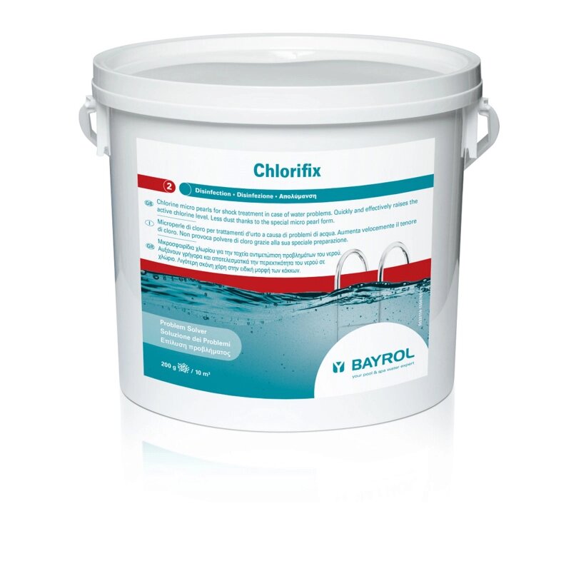 Хлорификс (ChloriFix) быстрорастворимый хлор для ударной дезинфекции воды 5 кг от компании Техника в дом - фото 1