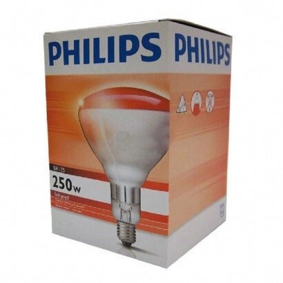 Лампа инфракрасная Philips IR 250W RH 240V E27 от компании Техника в дом - фото 1