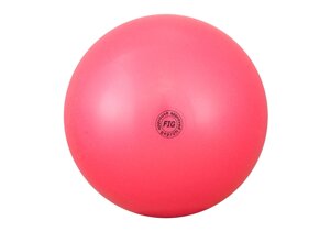 Мяч для художественной гимнастики Нужный спорт Металлик с блестками 19см розовый
