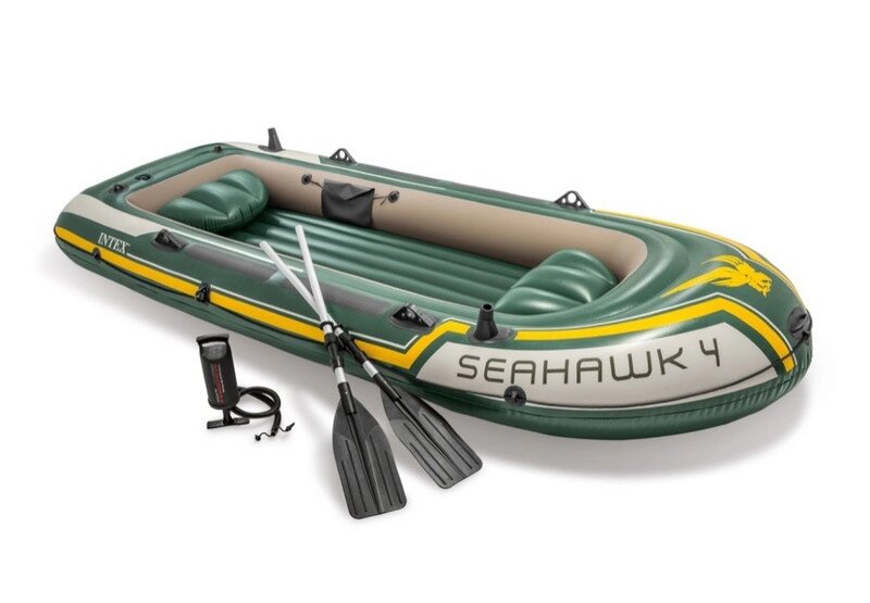 Надувная лодка INTEX Seahawk 4 35114548 см + насос и весла от компании Техника в дом - фото 1